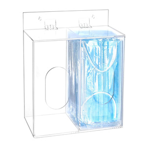 Porte-gant médical mural Boîte distributrice en acrylique écologique pour masques jetables Couvre-chaussures en <span class=keywords><strong>filet</strong></span> à <span class=keywords><strong>cheveux</strong></span> - Product Image 2