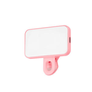 Lumière de selfie rechargeable pour téléphone portable Lumière de remplissage Portable Streaming en direct Maquillage <span class=keywords><strong>Webcam</strong></span> Éclairage Zoom Clip d'appel Fête - Product Image 1