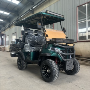 Voiturette de golf électrique à 4 places, buggy de golf levé sur route avec batterie au lithium, vente à chaud - Product Image 6