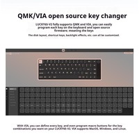 Weikav Lucky65 V2 Kit Keyboard mekanik Gamer 3Mode struktur paking RGB mendukung QMK/melalui Keyboard kustom OEM/ODM