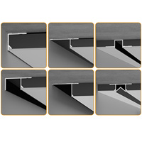 Profils de fermeture de plafond Panneaux de faux plafond cachés Raccords d'angle muraux en aluminium Accessoires de carreaux de passage