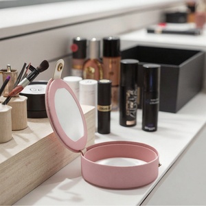 Caja de Embalaje de Papel Cosmético de Terciopelo Personalizada para Envase de Polvo Suelto con Espejo, Rubor Líquido, Polvo Fijador de Maquillaje - Product Image 2