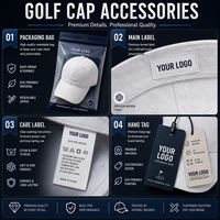 Gorra de Golf de 5 Paneles con Diseño Personalizado, Secado Rápido, Impermeable, con Ranura para Tees y Marcador Magnético, para Uso Diario Informal al Aire Libre
