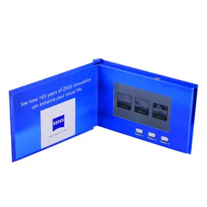 Hot Selling Video Screen Greeting Card、Video Wedding Invitation Card、Video Business Card