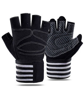 Respirant Sport Fitness Formation Haltérophilie Demi Doigt Poignet Wrap Gym Haltérophilie Gants pour Hommes Femmes - Product Image 3