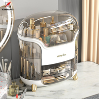 Xinhang Boîtes de rangement transparentes pour maquillage et soins de la peau, présentoirs pour comptoir de salle de bain et coiffeuse de chambre