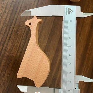 Boutons en bois de hêtre non traité, éléphant/lion/girafe, boutons, crochets, poignées, <span class=keywords><strong>animaux</strong></span>, pour tiroirs - Product Image 3