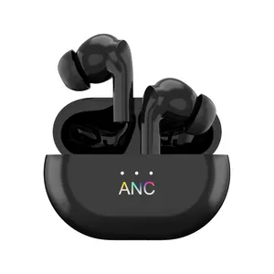 Toptan s xy-Gürültü önleyici kulaklıklar ANC kulaklık ile şarj kılıf kulak sensörü kulaklık bluetooth kablosuz ile S/M/L boyutu