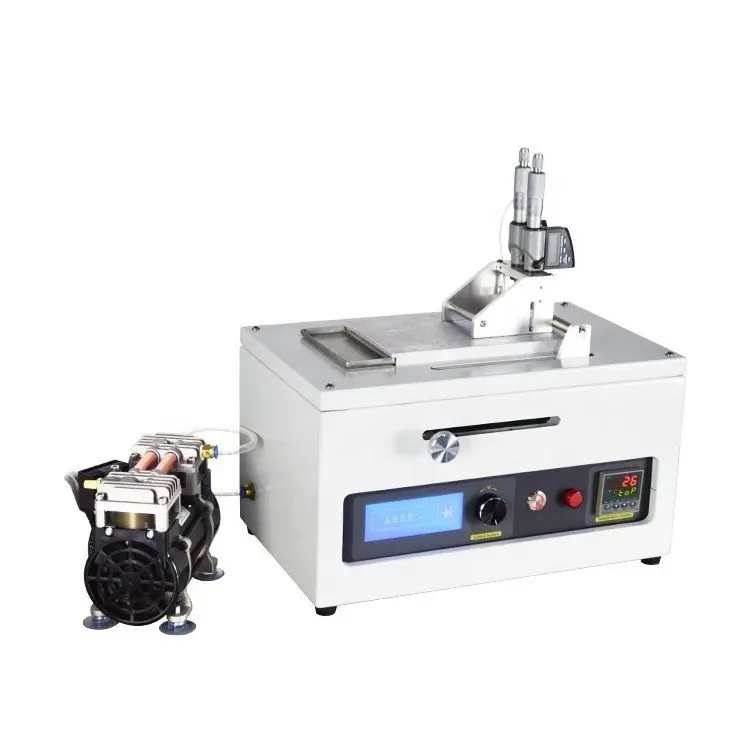 Laboratorium Compact Lange Tape Casting Coater Compact Tape Casting Coater Met Verwarmde Vacuüm Bed ( 10 "Wx16" L ) & Doctor Blade