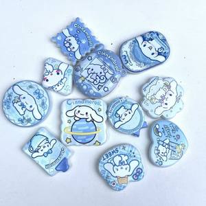 Bracelet à perles imprimé double face perforé motif grenouille aux grands yeux pour accessoire de chaîne de téléphone portable, accessoire de stylo à perles, accessoire de porte-clés - Product Image 4