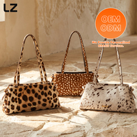 Sac à main en cuir et fausse fourrure LZ avec logos personnalisés, sac à bandoulière pour femme, sac fourre-tout unique à marque privée, fabricant