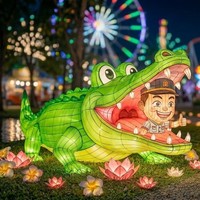 Décoration interactive de lanternes pour parc d'attractions Vivid, pour le Nouvel An, utilisation intérieure/extérieure, spectacle de lumière pour parc à thème