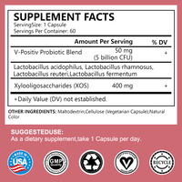 ODM 60 Capsules de Probiotiques Féminins avec XOS 5 Milliards d'UFC Lactobacillus pour le Soutien Quotidien de la Flore Vaginale, du pH, des Odeurs et des Mycoses