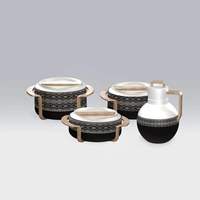Ensemble de 3 casseroles isothermes pour repas en famille, 1,8 L, 2,3 L, 2,8 L, pour garder les aliments au chaud, idéal pour le Ramadan, les jeûnes et les fêtes de réunion