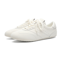 Baskets décontractées sportives de luxe pour hommes en cuir véritable, confortables, semelle antidérapante, à lacets, toutes saisons, tendance mode imprimée