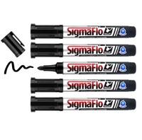 Marqueur d'art à bout rond imperméable non effaçable de haute qualité marqueur permanent à base d'huile de stylo de peinture noire pour n'importe quelle Surface