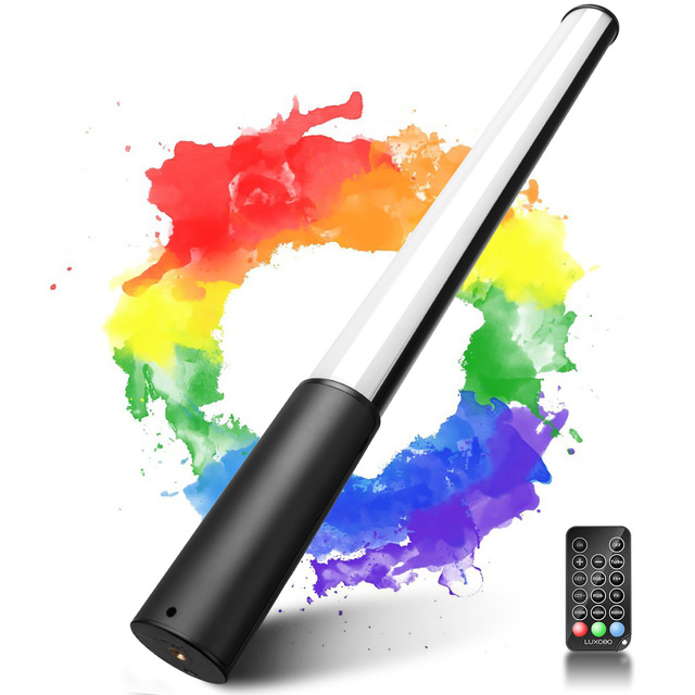 LuxCEO handheld RGB fill light stick P400 outdoor night portrait portable full-color atmosphere light LED stick light