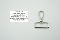Mousqueton pivotant robuste en alliage de zinc, style vintage et tendance, étanche, pour laisse de chien, sangle de sac, collier d'animal, porte-clés