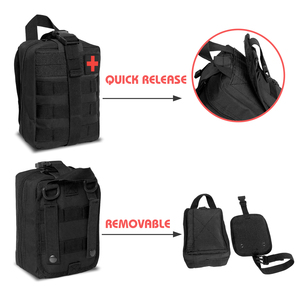 カスタムロゴプロフェッショナルタクティカルファーストアイファックトラウマキット医療タクティカルファーストエイドキット屋外旅行用 - Product Image 2