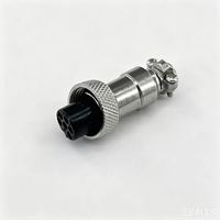 Connecteur de câble GX20 de haute qualité, vente directe d'usine, prise aviation 20 mm, connecteur en alliage de zinc, prise monophasée, connecteur argenté