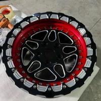 HADISON 15X10 Luxe Concave Profonde 2 Pièces Roues Forgées Beadlock 5x120 5x130 Alliage Forgé Drag Racing Jante De Voiture pour BMW