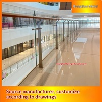 Fabricant de rampes d'escalier pour viaducs, barrières anti-chute personnalisées pour ponts, balustrades en verre trempé en acier inoxydable 304 pour zones panoramiques