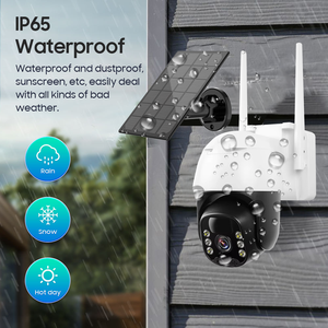Chất lượng cao ngoài trời 4MP năng lượng mặt trời Máy ảnh 4 Gam thẻ Sim PTZ IP phát hiện chuyển động an ninh Hệ thống <span class=keywords><strong>camera</strong></span> an ninh không dây <span class=keywords><strong>Camera</strong></span> CCTV - Product Image 6