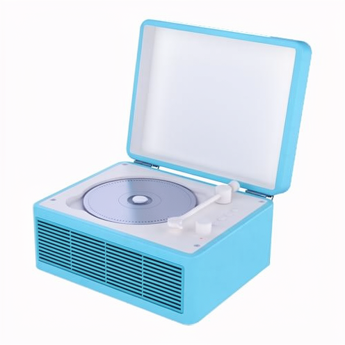 Portable CD Player Rechargeable Battery Built-in Speaker Retro Suitcase-style Design  Home Decoration Model Card Interface