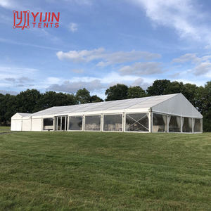 Grande tente de réception de mariage en aluminium à prix abordable, avec doublure et décoration, pour 800 personnes - Product Image 5