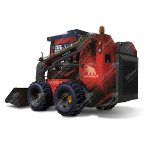 MAMMUT OJ100W 12-16,5 Neumáticos 4*4 Ruedas 1000kg 1TON Minicargadora de alta calidad - Product Image 5