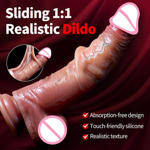 Kleine realistische Textur Weiche medizinische Silikon Slid-fähige Haut <span class=keywords><strong>Dildo</strong></span> mit Saugnapf für Anfänger taktil - Product Image 3