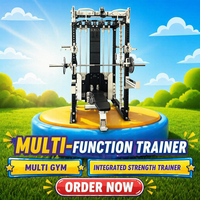 Vente en gros usine : Appareil de musculation multifonctionnel Smith Machine pour la maison, avec système de croisement de câbles et équipement multi-stations