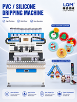 Machine de distribution et de goutte-à-goutte multi-buses 12 couleurs pour la fabrication de figurines 3D, porte-clés et ornements de chaussures en PVC et silicone