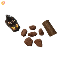 CHANGQI CLA-RE Substrat filtré naturel Paysagisme Pierre volcanique noire rouge Particules de roche de lave pour foyers et jardins