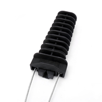 Accessoires de fixation pour câbles de tension PA2000, Serre-câble isolé FTTH en forme de coin pour suspension et fixation rapide
