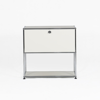 Salon modulaire minimaliste moderne Armoire de rangement en acier inoxydable Buffet Chambre à coucher Table de chevet