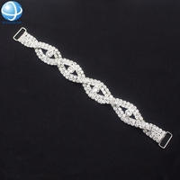 Lot de 300 boucles de connexion pour bikini, bijoux en métal, strass, perles, jouet NPC