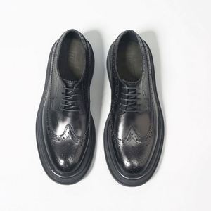 Zapatos de Cuero Genuino de Alta Calidad para Hombre, Diseño de Lujo, Estilo Casual de Negocios, Suela Gruesa y Ligera, Gran Venta - Product Image 3