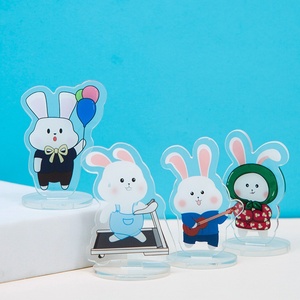 Ins trong suốt Acrylic đứng Bunny ảnh kỹ thuật số Keychain phim hoạt hình tự làm sáng tạo thân thiện với môi Boxin thương hiệu món quà nhỏ nhựa - Product Image 4