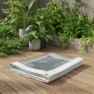 LIYUAN Lona Impermeable Transparente Personalizada <span class=keywords><strong>para</strong></span> Exteriores, Cubierta <span class=keywords><strong>para</strong></span> Pérgola, Toldo <span class=keywords><strong>para</strong></span> Balcón y <span class=keywords><strong>Ventanas</strong></span> - Product Image 5