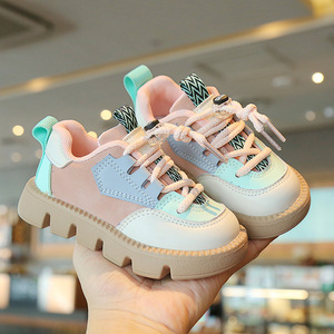 Fashion Korean Style Spring Autumn Children Boys Girls School Sports Sneakers Color-<b>Block</b> Casual Boys Girls Children's Sneakers - Product Image 5