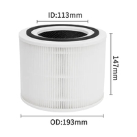 Filtre Hepa filtre purificateur d'air à charbon actif compatible avec Levoit Core 300-RF/300/Core 300S