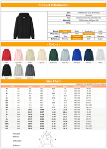 Sweat-shirt unisexe streetwear personnalisé avec logo imprimé au dos, en molleton épais d'hiver 300g, style boxy, OEM 2025 - Product Image 2