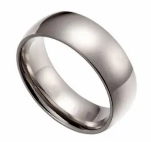 Men 6mm Titanium Comfort Fit Plain Rings Wedding Band,Titanium Gey Men Ring