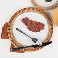 Vente en gros en Chine, ensemble de vaisselle en grès, ensemble bol et assiette personnalisés en céramique, ensemble de dîner 16 pièces pour fête