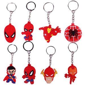 Gantungan kunci karet PVC keluaran baru gantungan kunci kustom Logo UV karakter kartun Pabrik Film grosir Aksesori Anime obral - Product Image 5