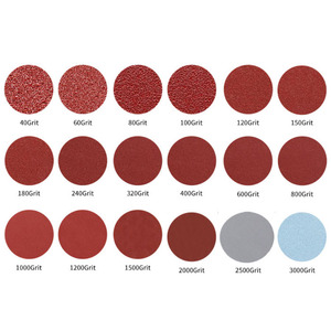 공장 공급 <span class=keywords><strong>2</strong></span> "레드 후크 및 루프 샌딩 디스크 연마 사포 연마 디스크 습식 또는 건식 연삭 사포 - Product Image 6