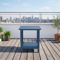 Table d'appoint moderne en plastique pour l'extérieur, résistante à l'eau et au soleil, idéale pour le camping, les pique-niques, les patios et les jardins