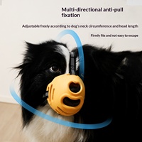 Muselière réfléchissante en forme de cœur pour chien, réglable et anti-morsure, pour la promenade en extérieur et l'entraînement des chiens de petite et grande taille