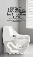 New Style Matt Black White Color Round Toilet Bowl Ceramic Bathroom Commode WC One Piece Toilet